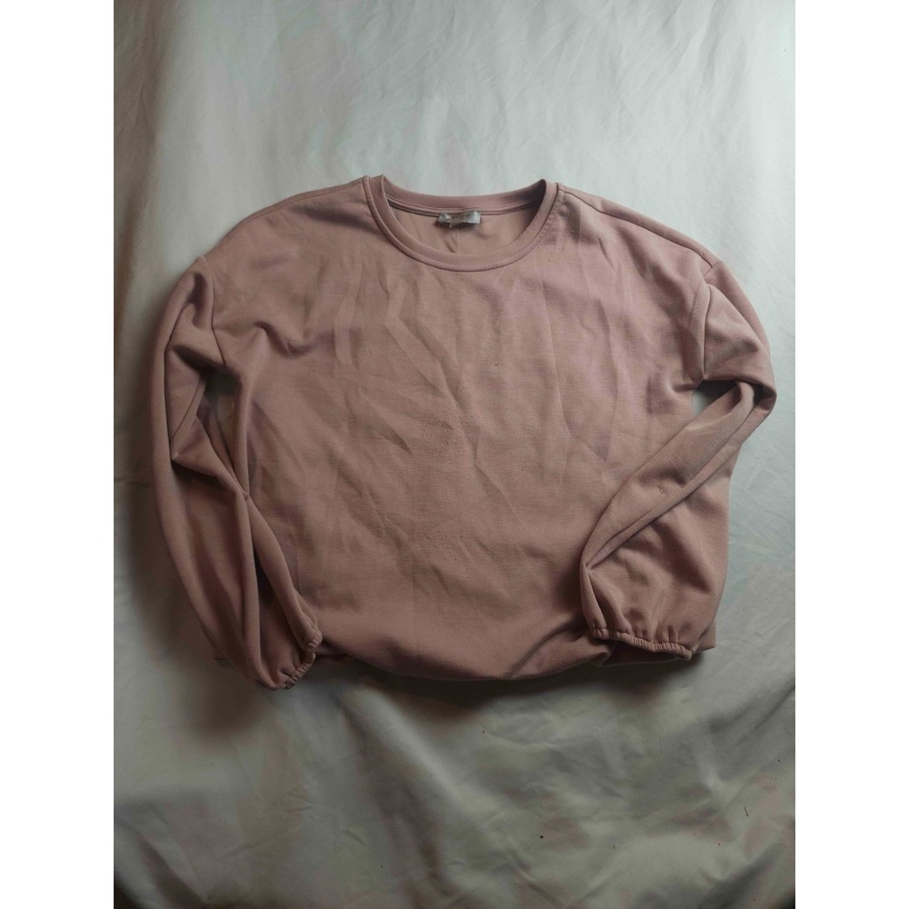 Cable & Gauge Studio Sweatshirt‎ Womens Medium Pink Minimalist Classic Pullover